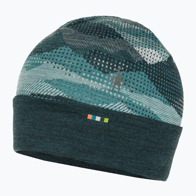 Čepice Smartwool Merino Reversible Cuffed twilight blue mtn scape 3