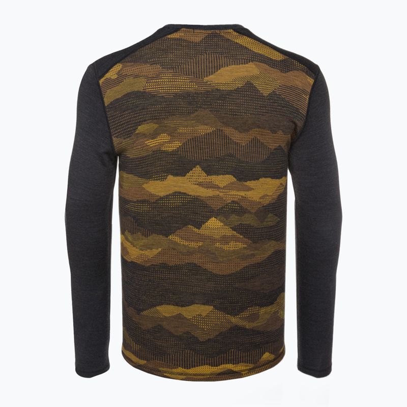 Pánská termoakční mikina Smartwool Merino 250 Baselayer Crew Boxed charcoal mtn scape 4
