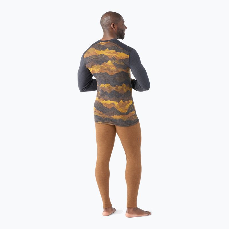 Pánská termoakční mikina Smartwool Merino 250 Baselayer Crew Boxed charcoal mtn scape 2