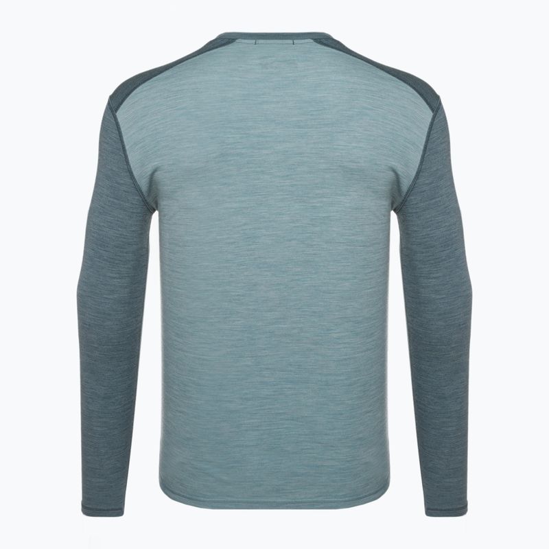 Pánská termoakční mikina Smartwool Merino 250 Baselayer Crew Boxed pewter blue-lead 4