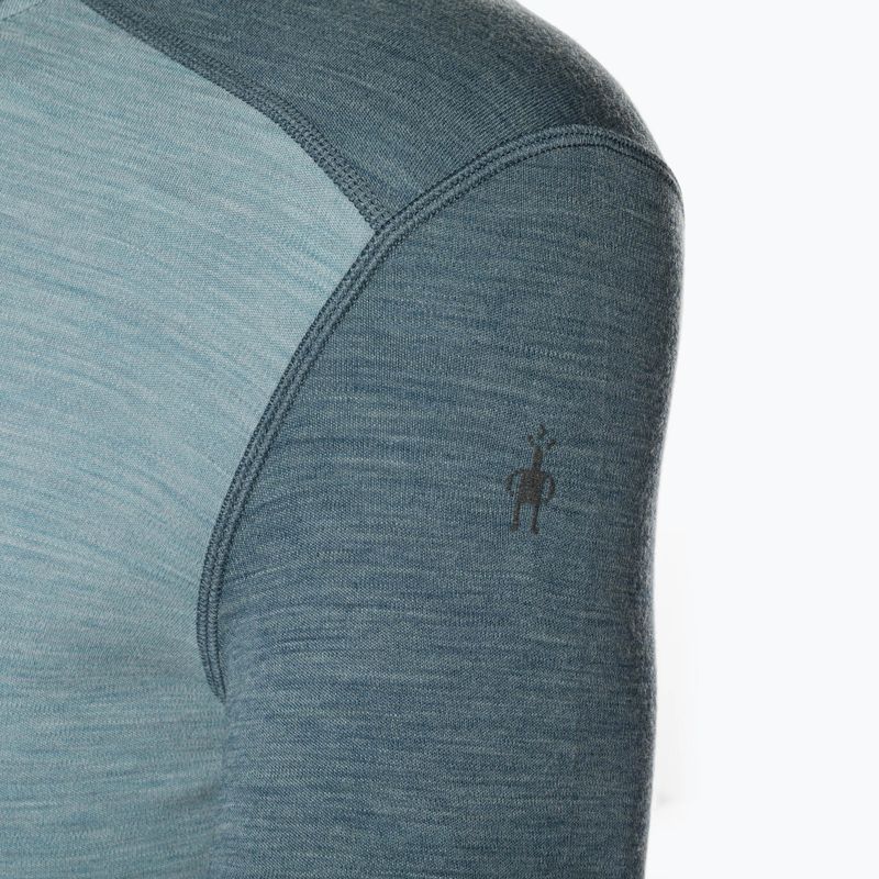 Pánská termoakční mikina Smartwool Merino 250 Baselayer Crew Boxed pewter blue-lead 5