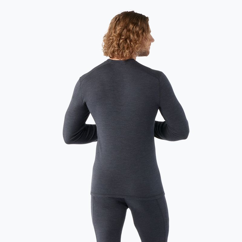 Pánská termoakční mikina Smartwool Thermal Merino Baselayer Colorblock Crew Boxed charcoal 2