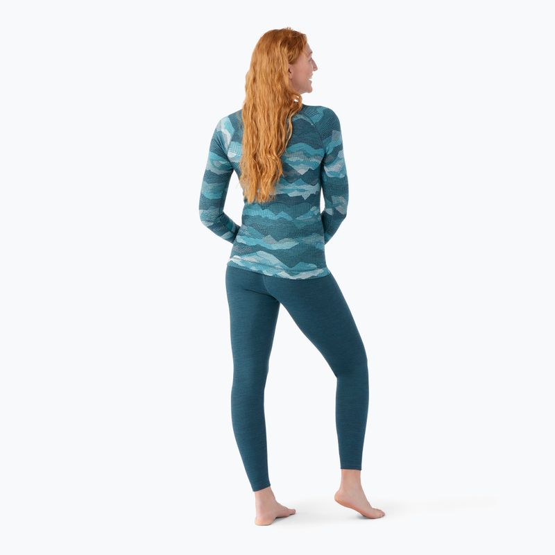 Dámská termoakční mikina Smartwool Merino 250 Baselayer Crew Boxed twilight blue mtn scape 2