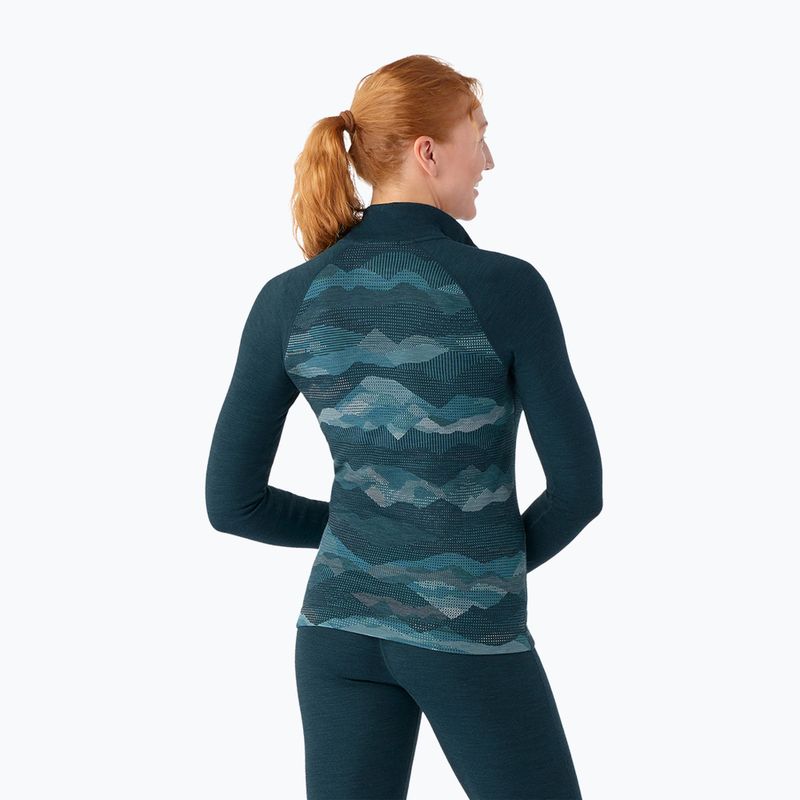 Dámská termoakční mikina Smartwool Classic Thermal Merino Baselayer 1/4 Zip Boxed twilight 2