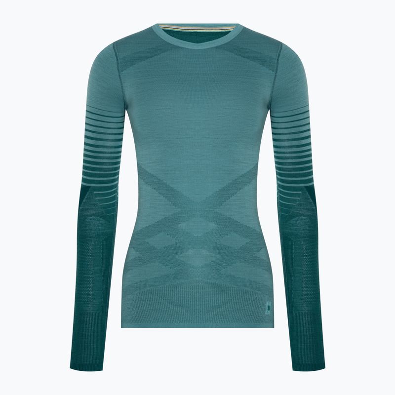 Dámská termoakční mikina Smartwool Intraknit Thermal Merino Baselayer Pattern Crew cascade 3