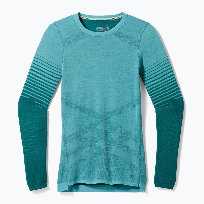 Dámská termoakční mikina Smartwool Intraknit Thermal Merino Baselayer Pattern Crew cascade 7