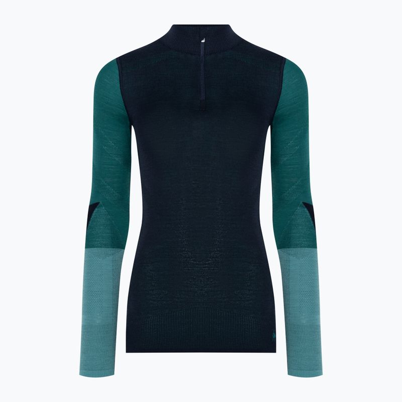 Dámská termoakční mikina Smartwool Intraknit Thermal Merino Baselayer Colorblock 1/4 Zip navy 3