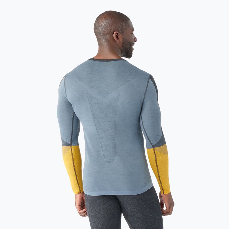 Pánské termo tričko longsleeve  Smartwool Intraknit Thermal Merino Baselayer Colorblock Crew charcoal 2