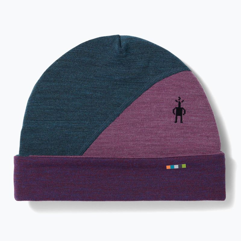 Zimní čepice Smartwool Thermal Merino Colorblock twilight blue heather