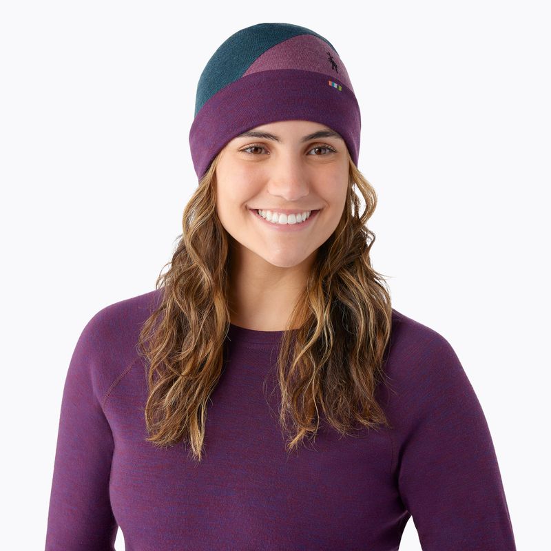 Zimní čepice Smartwool Thermal Merino Colorblock twilight blue heather 5