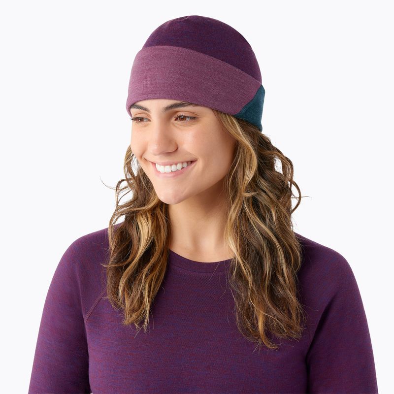 Zimní čepice Smartwool Thermal Merino Colorblock twilight blue heather 6