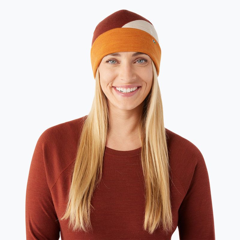 Zimní čepice Smartwool Thermal Merino Colorblock marmalade heather 2