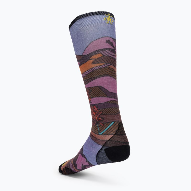 Dámské lyžařské ponožky Smartwool Ski Zero Cushion Floral Field Print OTC picante 2