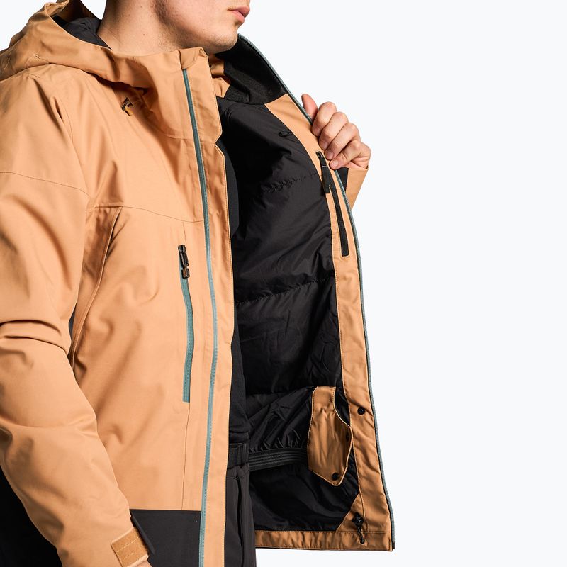 Pánská lyžařská bunda The North Face Mount Bre almond butter/black 5