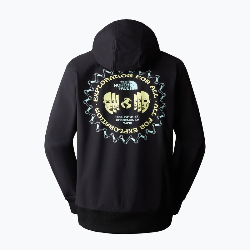 Pánská trekingová mikina The North Face Tekno Logo Hoodie black/sun sprite 6