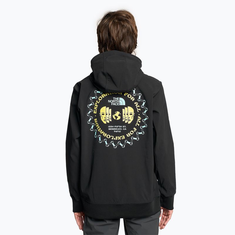 Pánská trekingová mikina The North Face Tekno Logo Hoodie black/sun sprite 2