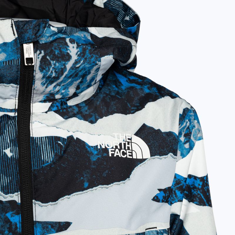 Dětská lyžařská bunda The North Face Freedom Insulated optic blue mountain traverse print 3