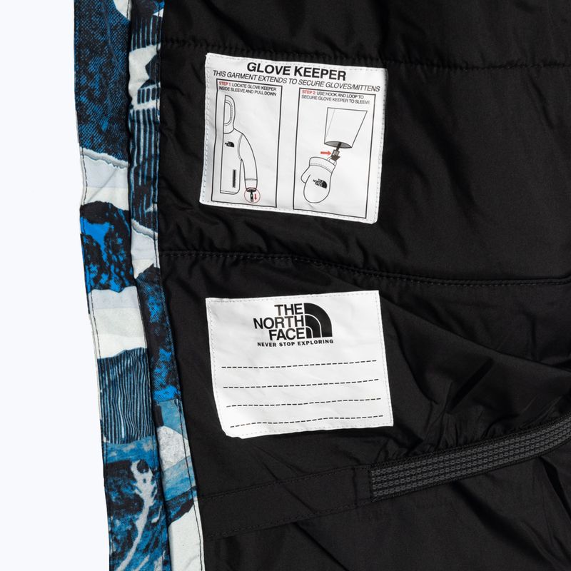 Dětská lyžařská bunda The North Face Freedom Insulated optic blue mountain traverse print 4