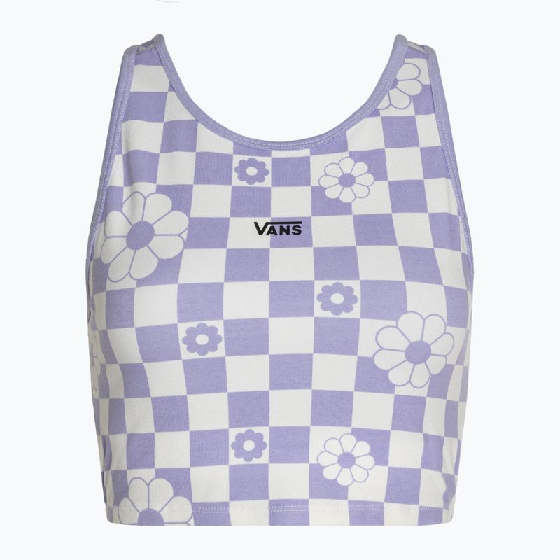 Dámský top tričko  Vans Longline Racerback Bralette Floral checkerboard/sweet lavender