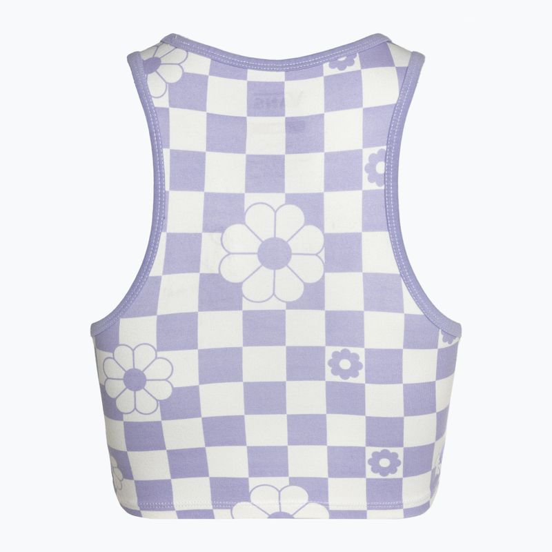 Dámský top tričko  Vans Longline Racerback Bralette Floral checkerboard/sweet lavender 2