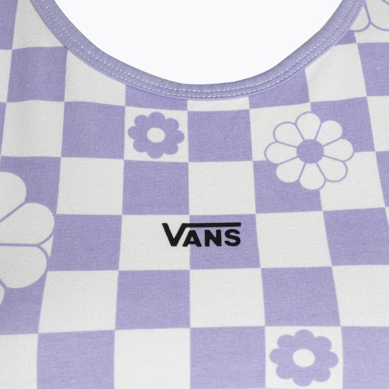 Dámský top tričko  Vans Longline Racerback Bralette Floral checkerboard/sweet lavender 3