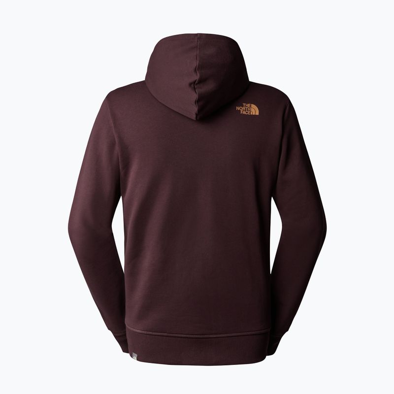 Pánská mikina The North Face Standard Hoodie coal brown/almond butter 5