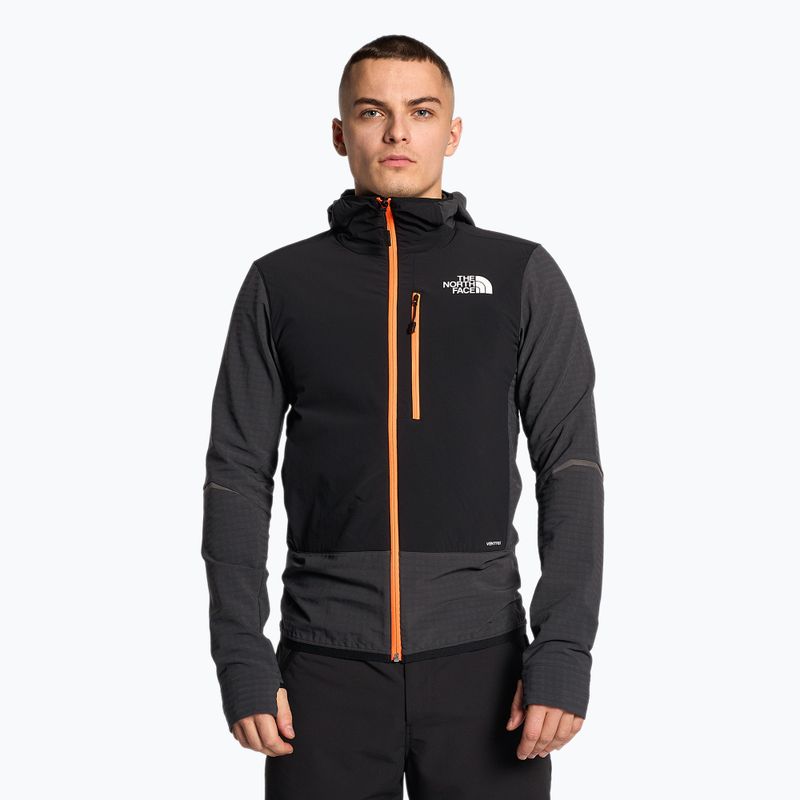 Pánská bunda The North Face Dawn Turn Hybrid Ventrix Midlayer sphalt grey/black/shocking orange