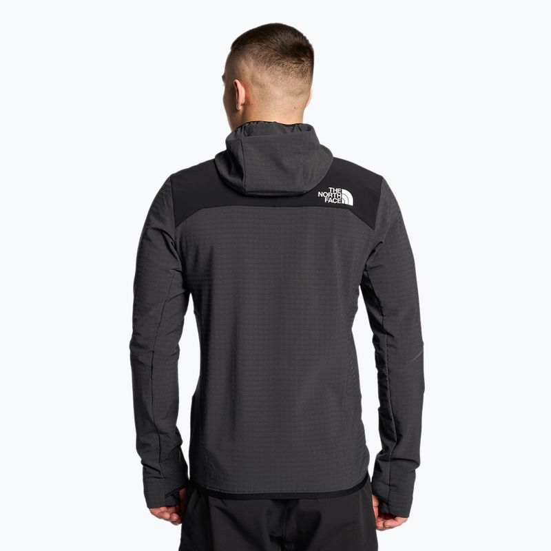 Pánská bunda The North Face Dawn Turn Hybrid Ventrix Midlayer sphalt grey/black/shocking orange 2