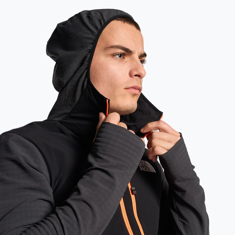 Pánská bunda The North Face Dawn Turn Hybrid Ventrix Midlayer sphalt grey/black/shocking orange 4