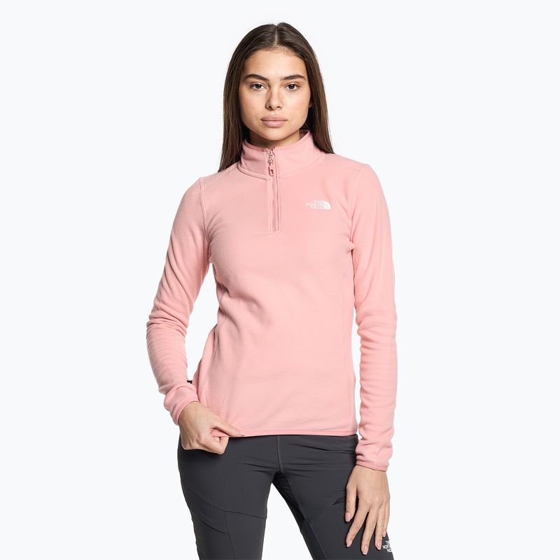 Dámská fleecová mikina The North Face 100 Glacier 1/4 Zip shady rose