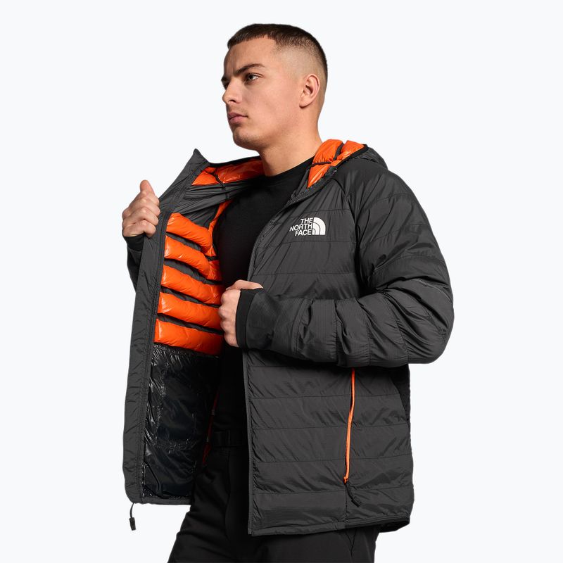 Pánská lyžařská bunda The North Face Dawn Turn 50/50 Synthetic asfaltová šedá/červená oranžová 3