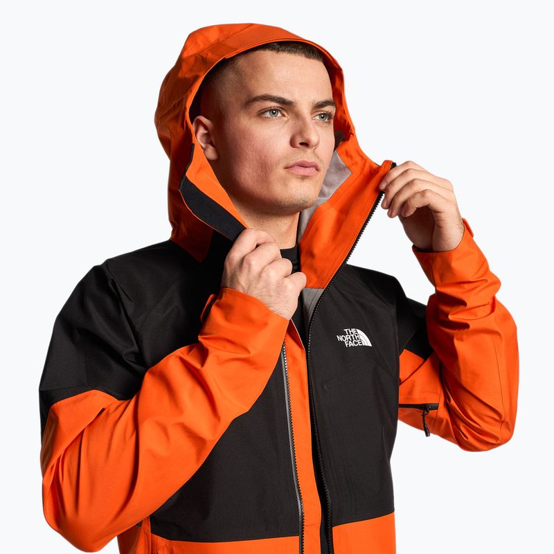 Pánská softshellová bunda The North Face Jazzi Gtx červená oranžová/černá 5