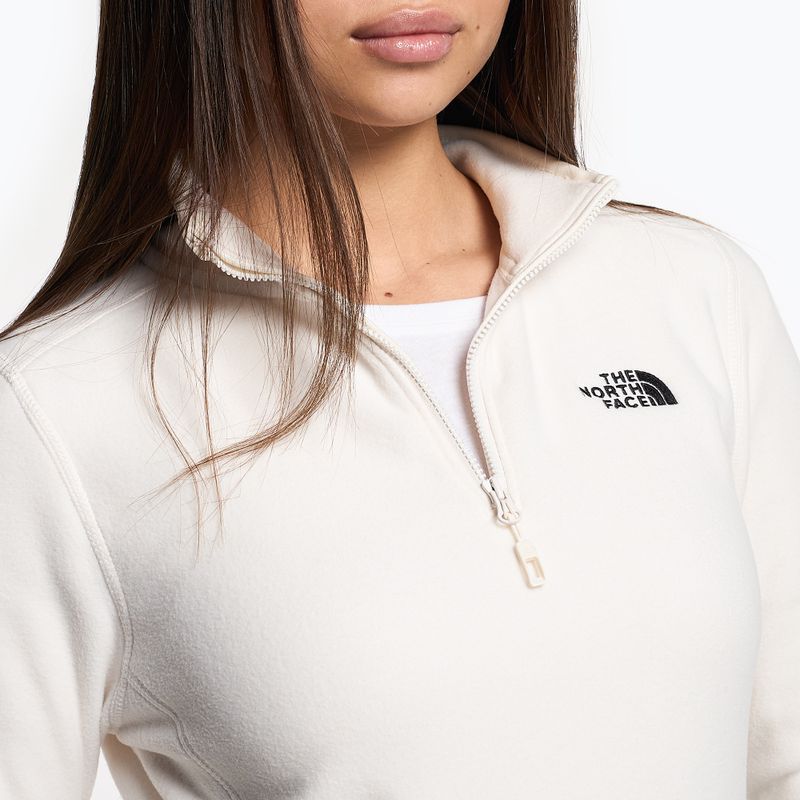 Dámská fleecová mikina The North Face 100 Glacier 1/4 Zip gardenia white 3