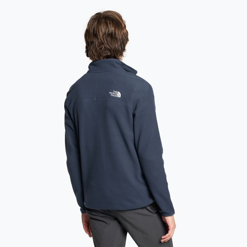 Pánská fleecová mikina The North Face 100 Glacier 1/4 Zip summit navy 2