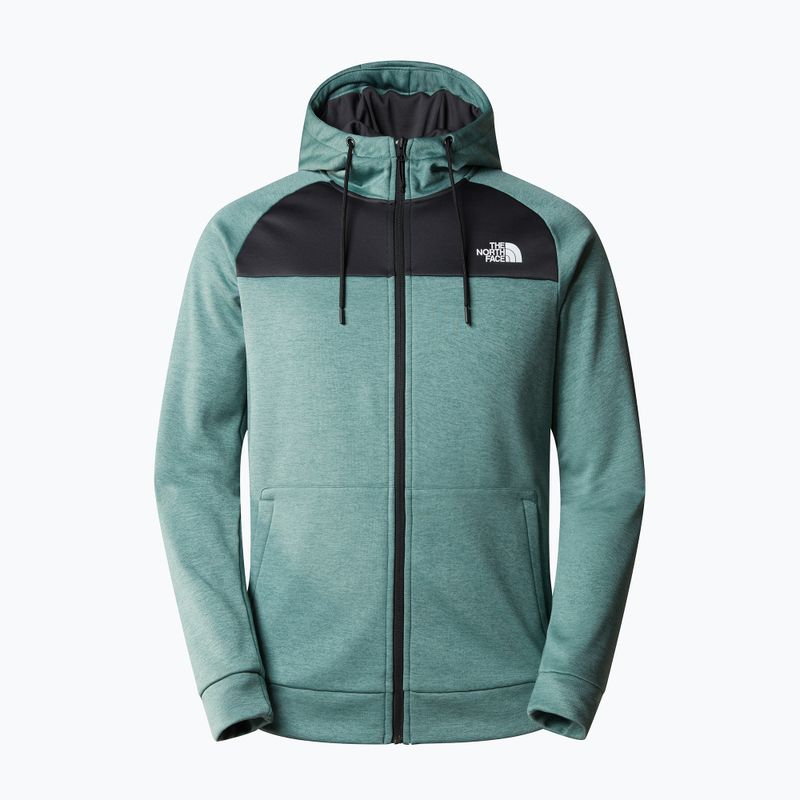 Pánská trekingová mikina The North Face Reaxion Fleece F/Z Hoodie dark sage heather/asphalt grey 4
