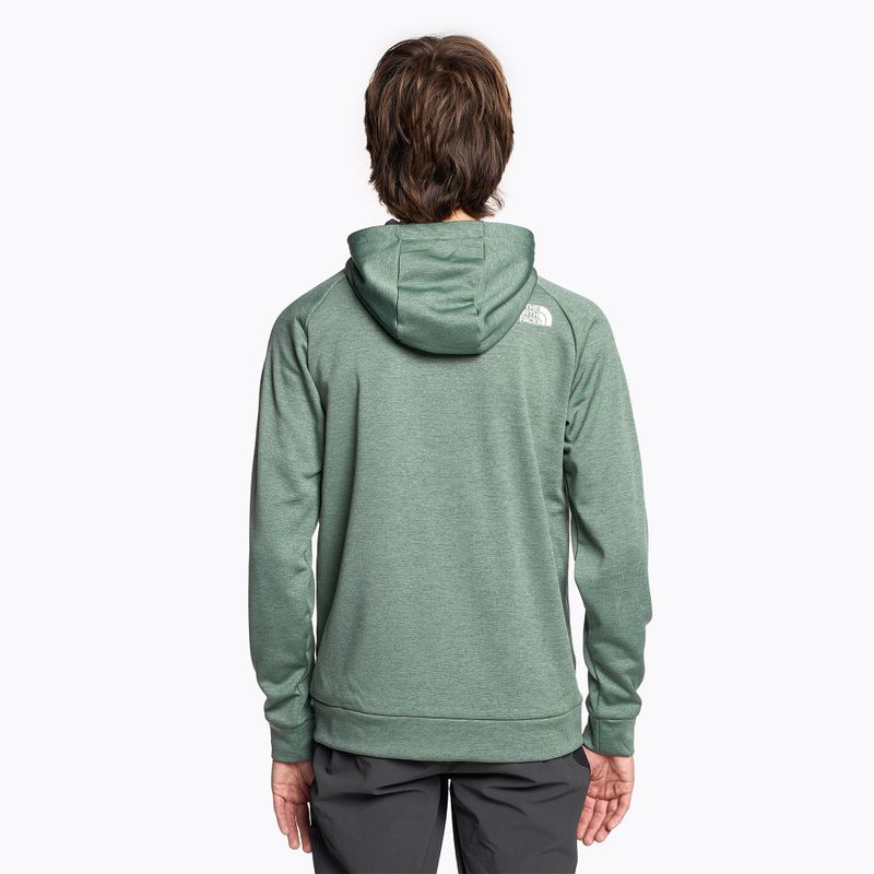 Pánská trekingová mikina The North Face Reaxion Fleece F/Z Hoodie dark sage heather/asphalt grey 2