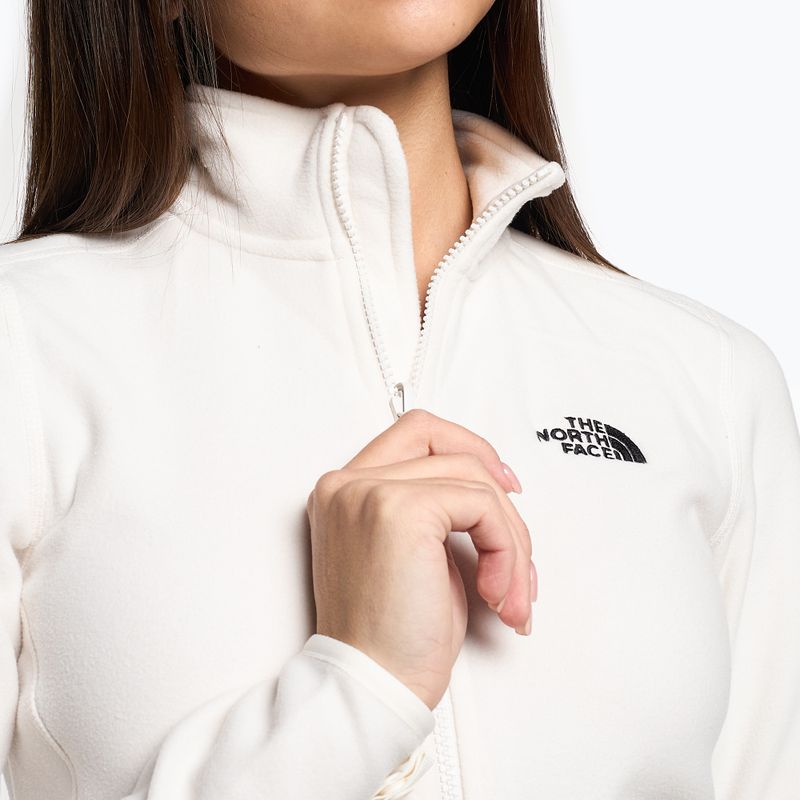 Dámská fleecová mikina The North Face 100 Glacier Fz gardenia white 4