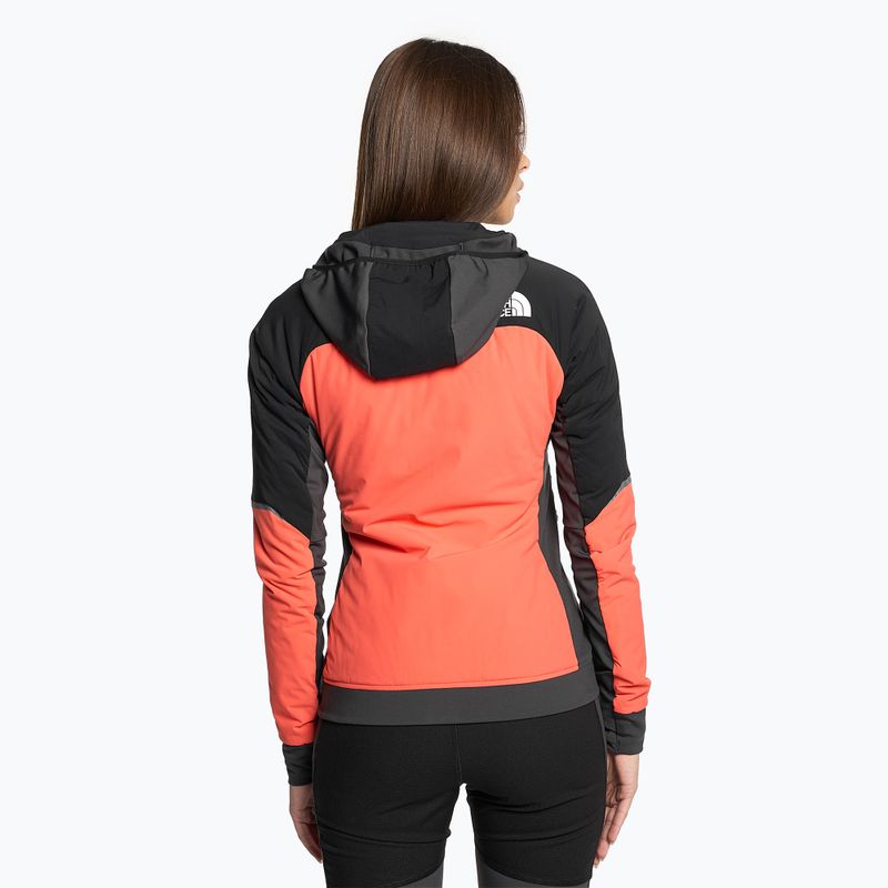 Dámská hybridní bunda The North Face Dawn Turn Hybrid Ventrix Hoodie radiant orange/black/asphalt grey 2