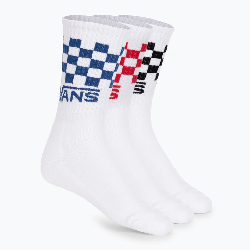 Pánské ponožky Vans Classic Check Crew 3 pary white