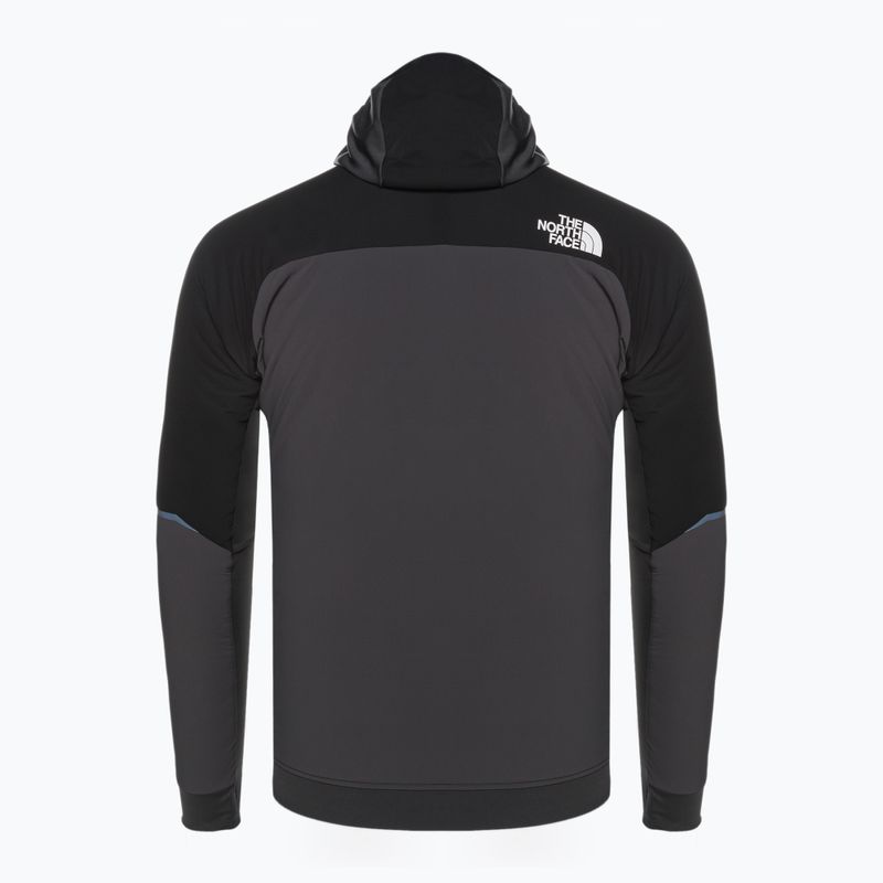 Pánská lyžařská bunda The North Face Dawn Turn Hybrid Ventrix Hoodie asphalt grey/black/shocking orange 7