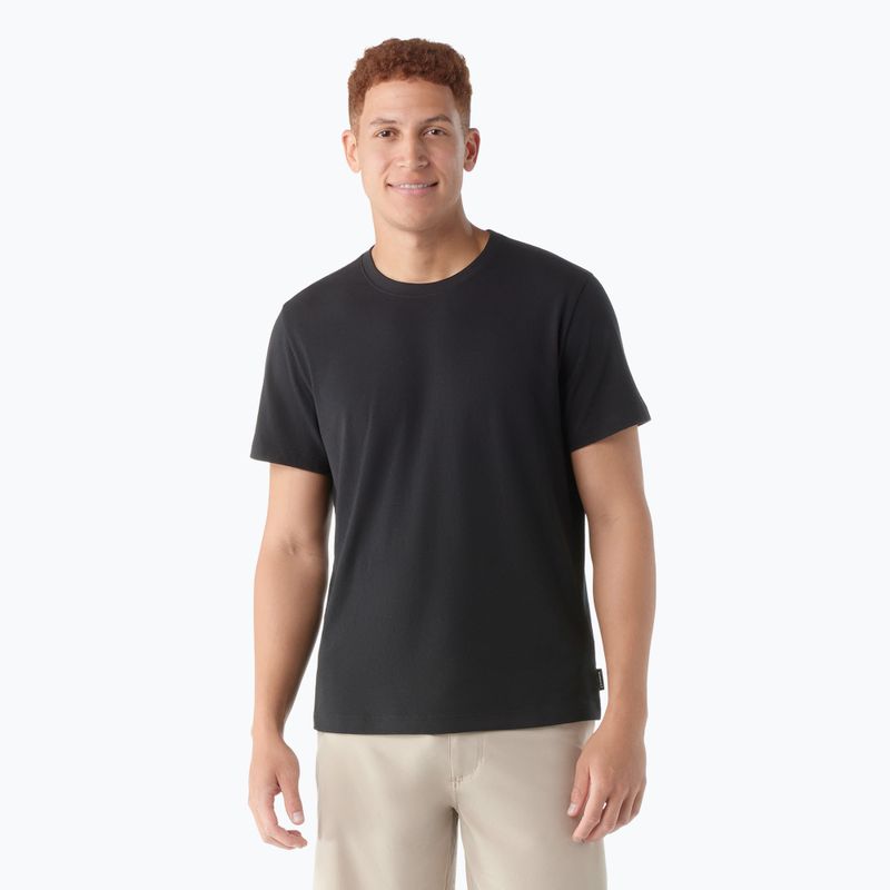 Pánské tričko  Smartwool Perfect Crew Short Sleeve black