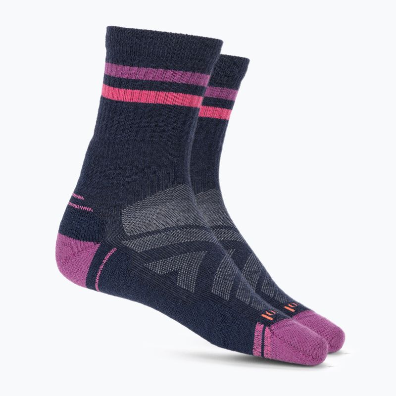 Dámské trekové ponožky  Smartwool Hike Light Cushion Tube Stripe Crew deep navy/power pink