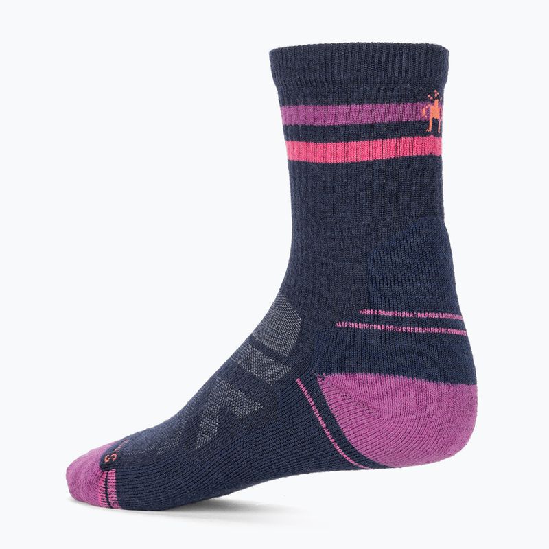 Dámské trekové ponožky  Smartwool Hike Light Cushion Tube Stripe Crew deep navy/power pink 2
