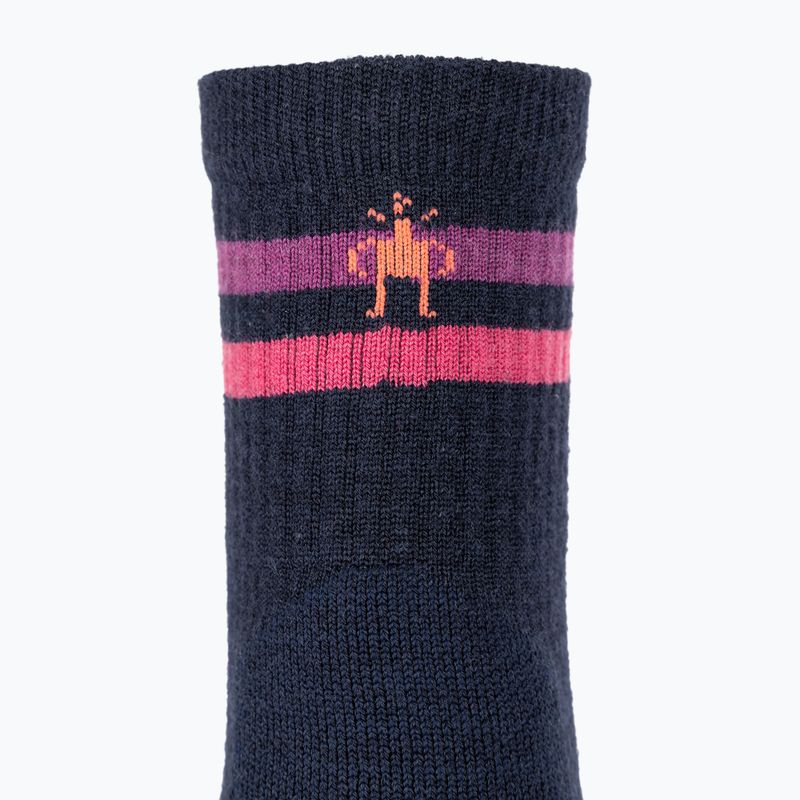 Dámské trekové ponožky  Smartwool Hike Light Cushion Tube Stripe Crew deep navy/power pink 3