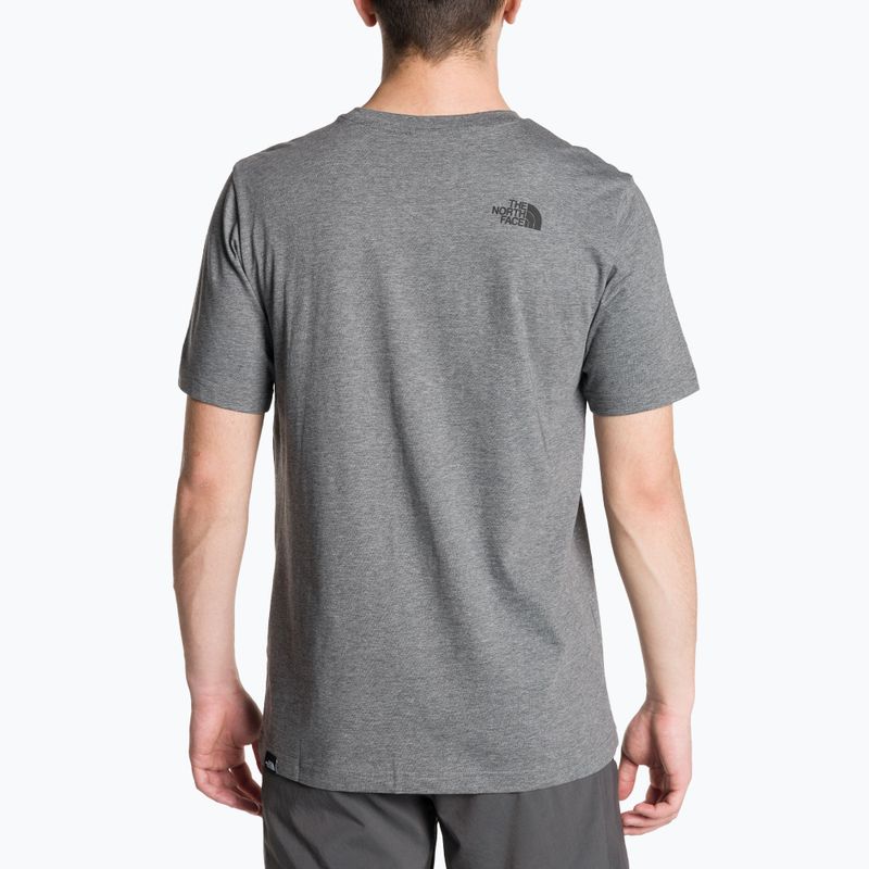 Pánské tričko  The North Face Simple Dome Tee medium grey heather 2