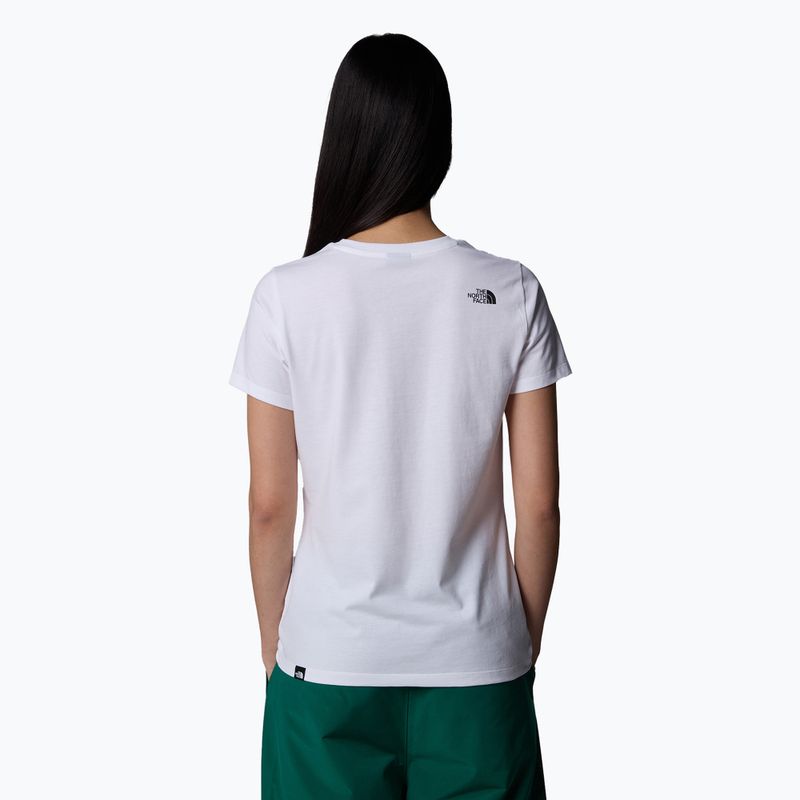 Dámské tričko The North Face Simple Dome Slim Tee tnf white 3