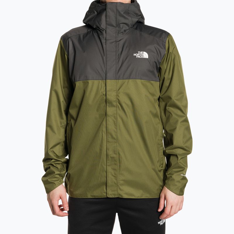 Pánská bunda do deště The North Face Quest Zip-In forest olive/asphalt grey