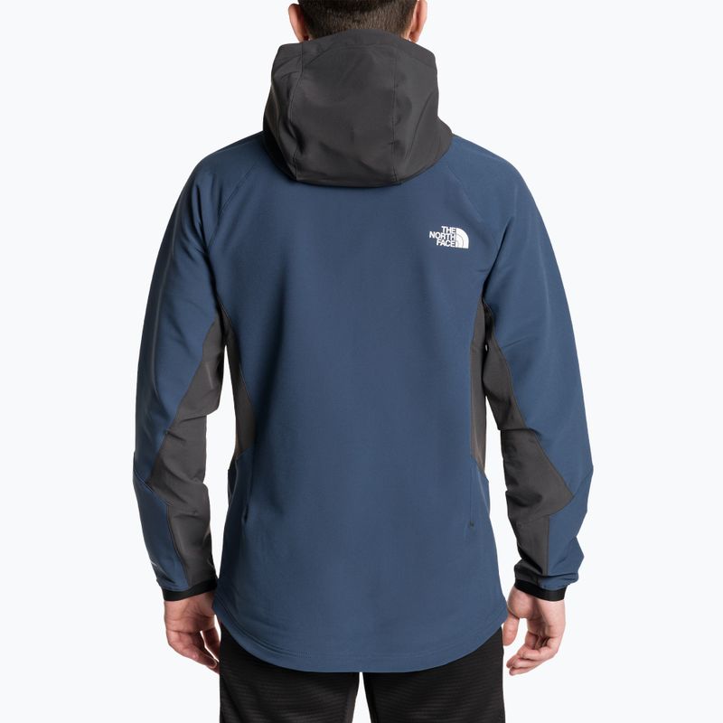 Pánská softshellová bunda The North Face AO Softshell Hoodie shady blue/asphalt grey 2