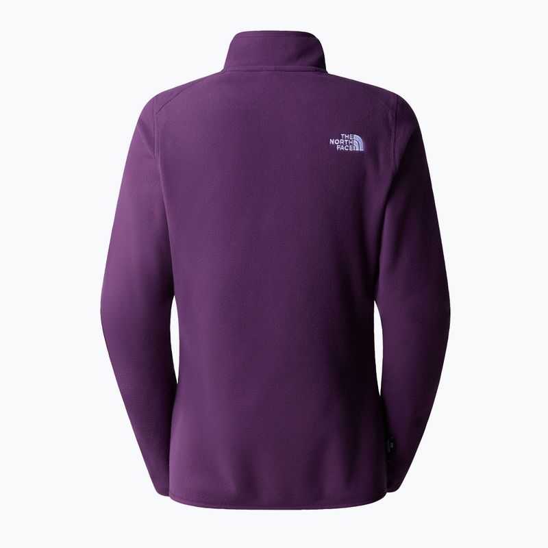 Dámská fleecová mikina The North Face 100 Glacier 1/4 Zip black currant Ppurple 2