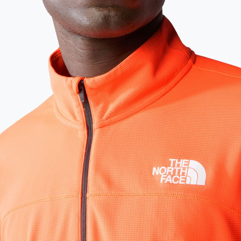 Pánská běžecká mikina The North Face Sunriser 1/4 Zip vivid flame 4